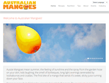 Tablet Screenshot of mangoes.net.au